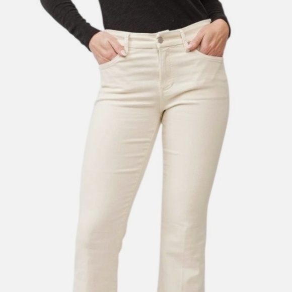 L’AGENCE Joplin High Rise Flare Jeans in Vintage White Size 25 - Picture 1 of 9